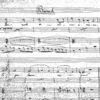 Baruh (for the reading of Shema&#039;) - soprano; organ - Venezia - manuscript score